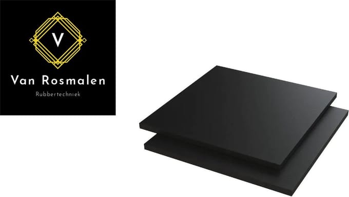 VRR Universele Pakkingplaat Rubber CR 2 mm 500x500mm, rubber, pakking, plaatrubber, rubber plaatje