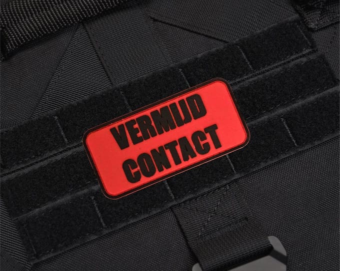 Always Prepared® Vermijd contact patch klittenband - 2 stuks - Geschikt voor hondentuigen
