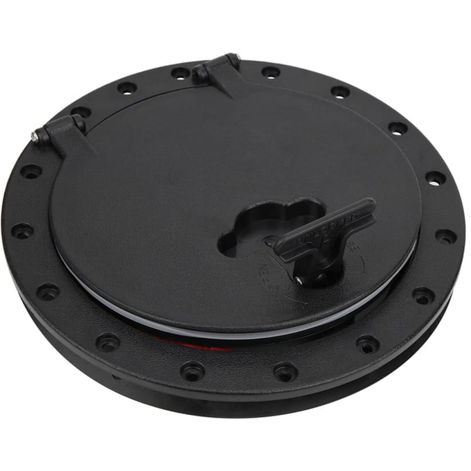 Boot Afsluitbaar Luikdeksel Rond Cirkelvormig Type Deksel Waterdicht Kajak Accessoires Met Opbergtas 8 Inch black