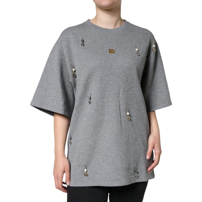 Dolce Gabbana Tsh84630 Grijze T-shirt
