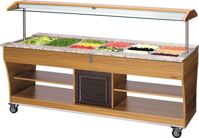 Buffetwagen, koud, 6x 1/1 GN - Bartscher 125527