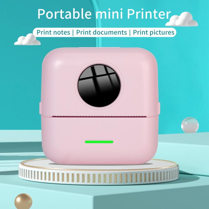 X5 thermische fotoprinter Pocket Label Maker 200 dpi draadloze bonprinter voor werkplanmemo wit