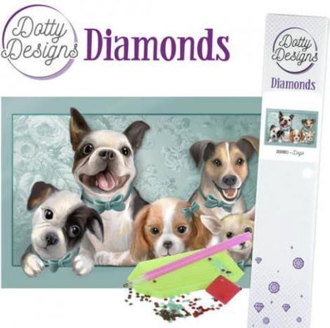 Dogs Diamonds by Dotty Designs