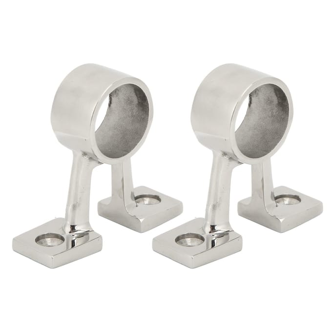 2 Stuks Marine Boot Handrail Fitting Middensteun Beugel Standaard RVS voor 1in Buis white