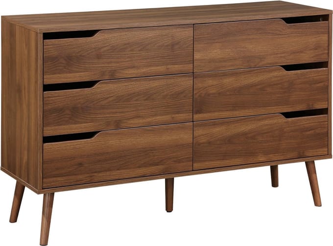 sweeek - Ladekast met 6 lades houtdecor 120cm - nepal