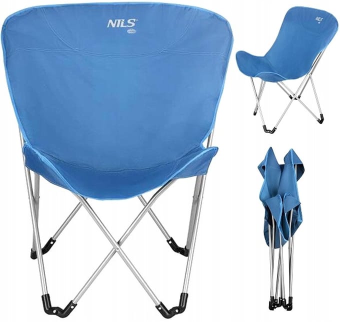 Nils Camp NC3051 Campingstoel met Rugleuning - Blauw