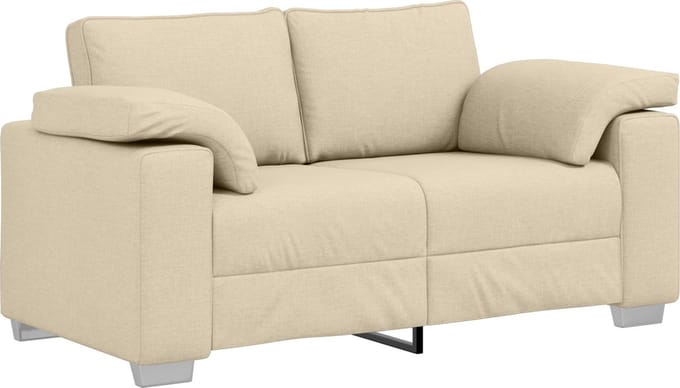 vidaXL - Loveseat - Crème - 160 - cm - Stof
