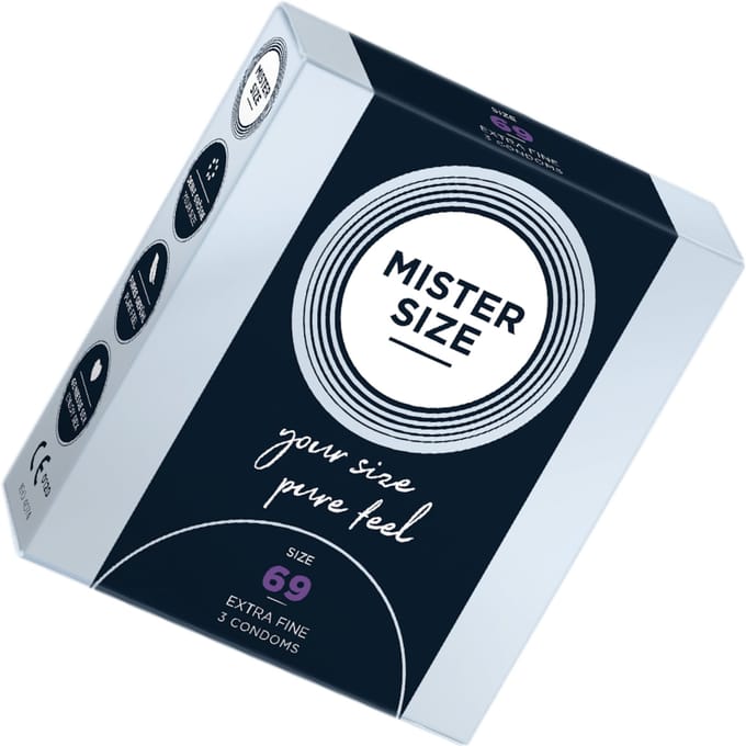 MISTER SIZE 69 Ultra Dunne XXXL condooms (3 pack)