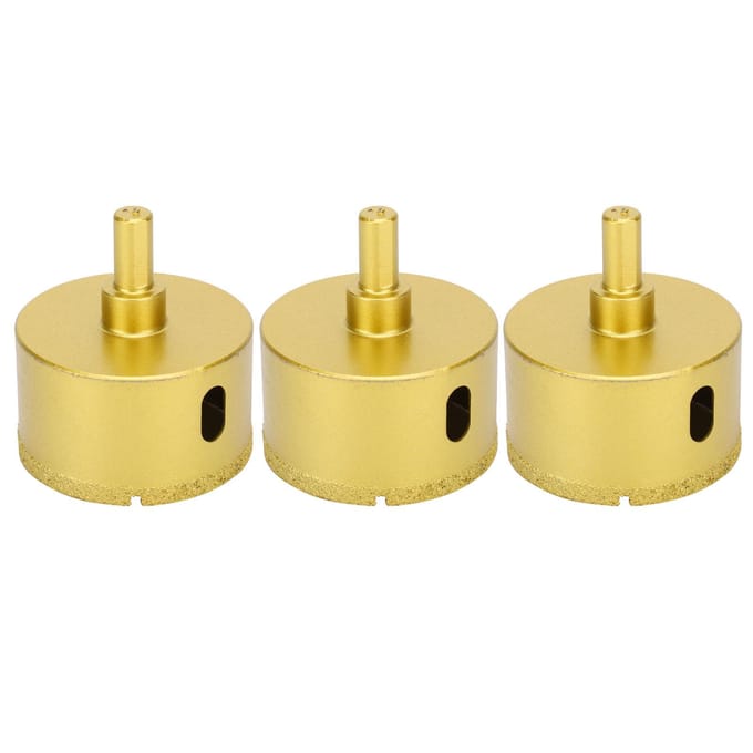 3 Stuks Diamant Boorgatzaag Cutter 60mm2.4in Boorgereedschap voor Graniet Keramiek Beton Marmer