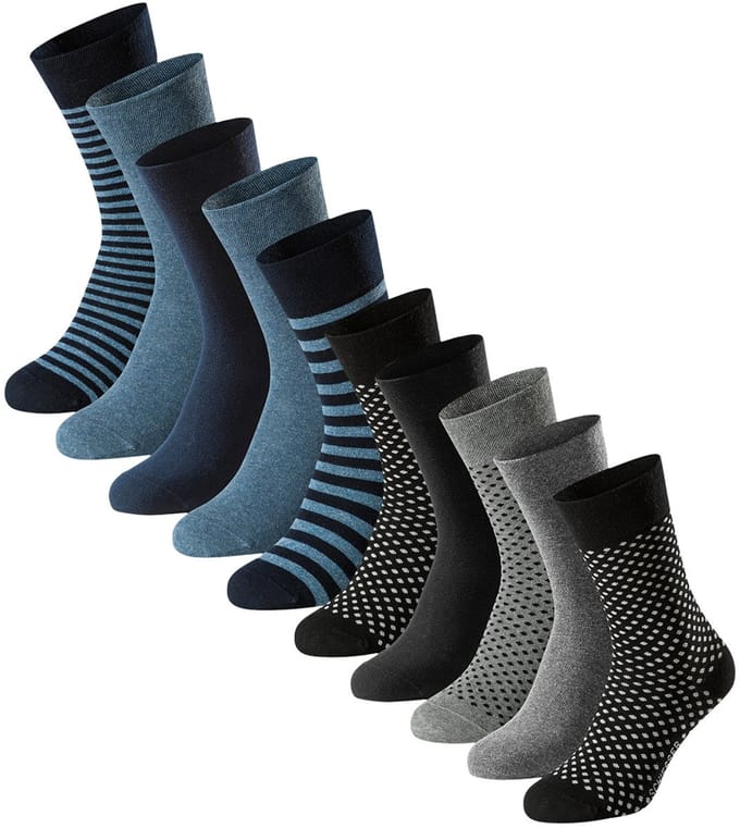 Schiesser Heren sokken 10 pack Bluebird