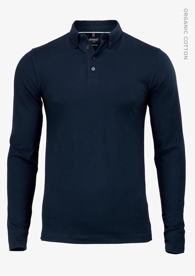 Carlington Men - Navy Nimbus - Polo met lange mouwen - s