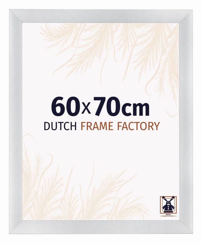 Fotolijst 60x70 cm - MDF - Zilver Mat - Praag