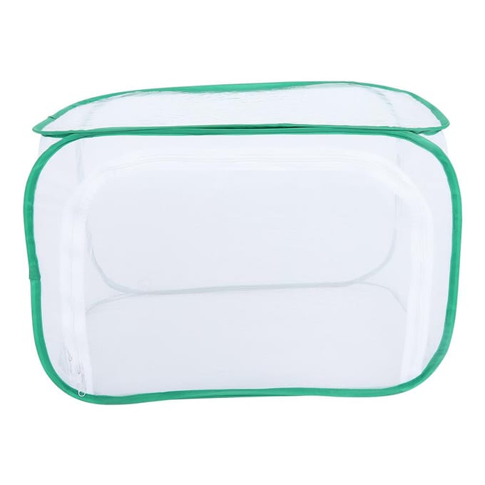 Grande cage d'élevage pliable, portable, durable et ventilée pour papillons (L) white