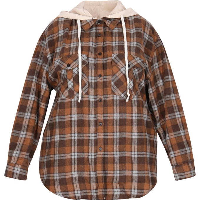 Mymo Plussize jasje vrouwen bruin