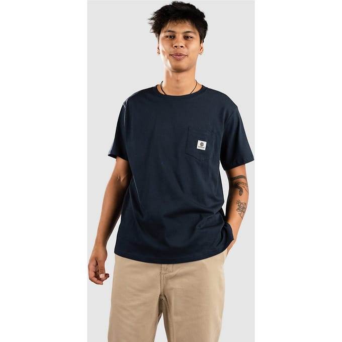 Element Basic Pocket Label T-Shirt blauw