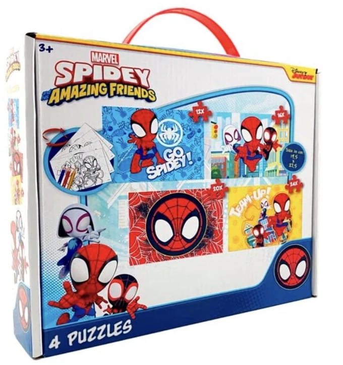 Disney Junior - Marvel - Spidey and his Amazing Friends - 4 Puzzels