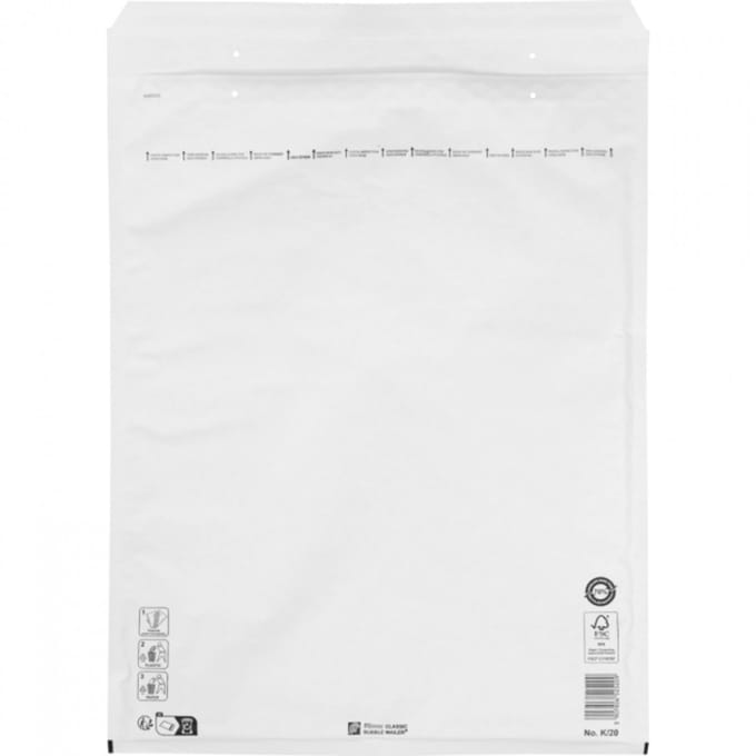 Luchtkussenenvelop K/20 470x345mm wit 50 stuks