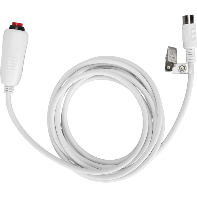 Verpleegoproepkabelstation Universele Vervanging Nooddrukknopkabel Grote Din 8-pins met Clip white