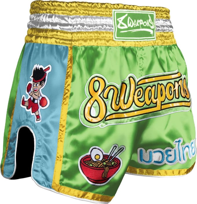 8 Weapons Muay Thai Short Yummie Groen - S