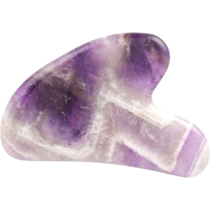 Mount Lai, outil gua sha en améthyste, 1 pièce blue