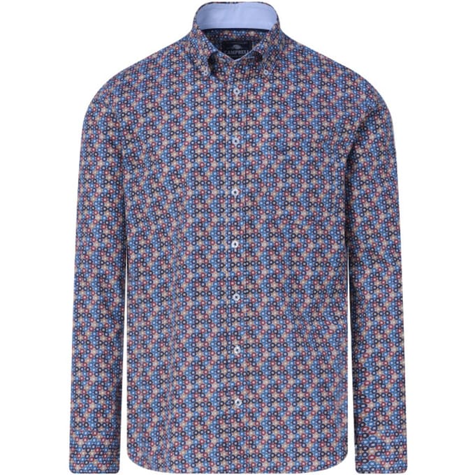 Campbell Casual overhemd met lange mouwen