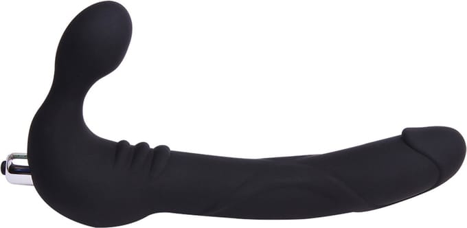 Black Mont - Strap On Cavalier - Strap On Vibrator - Zwart