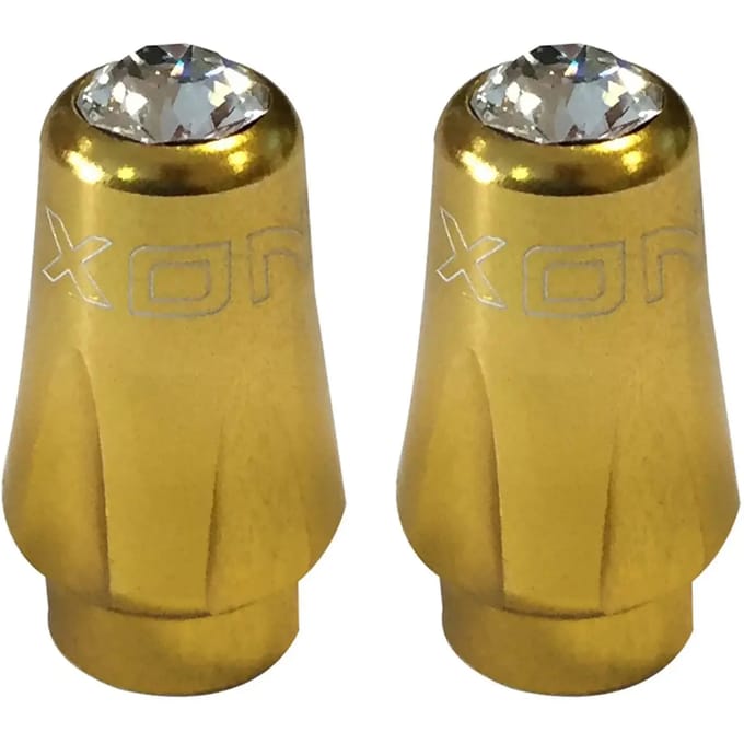 Bouchon van ventiel in 6061-aluminium met swarovski-kristal XON Presta (x2)
