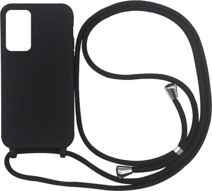 Smartphonica Samsung Galaxy S20 Plus hoesje met koord - Zwart geschikt voor Samsung Galaxy S20 Plus