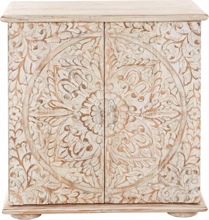 Salim Dressoir met 2 Deuren - Massief Mangohout - 75 x 40 x 75 cm