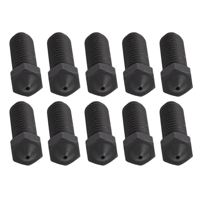 10 Stuks 3D Printer Nozzle Vervanging voor Anycubic Kobra 3 3 Combo S1 S1 Combo 3D Printer Gehard gray