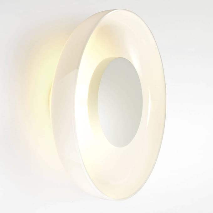 MARSET Aura LED wandlamp, Ø 25 cm, opaal