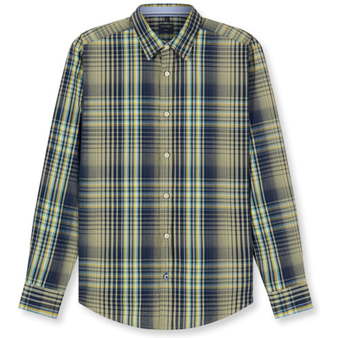 OLYMP Casual Overhemd, Regular Fit, Kent, Olijfgroen