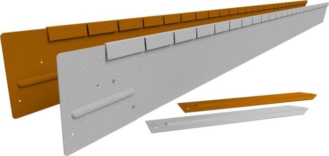 Straightcurve® Flex Borderrand Verzinkt 121.5x15cm - per 6 stuks