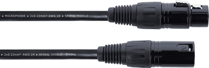 Cordial EM FM Elements Microfoonkabel – XLR mannelijk/vrouwelijk – Zwart
