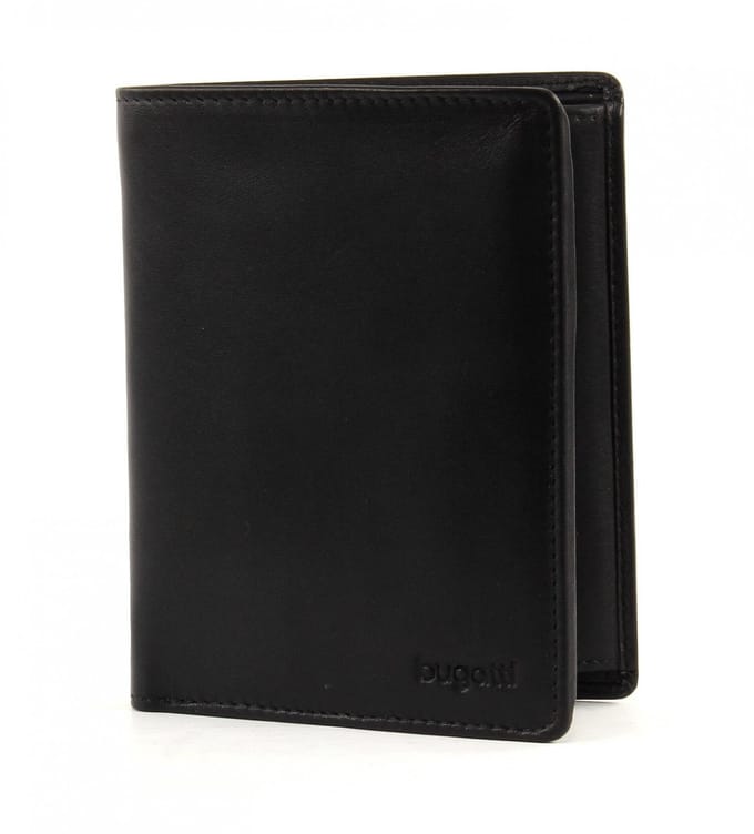 Bugatti Primo Portemonnee Leer 10 cm - Jongens - Staand formaat - schwarz