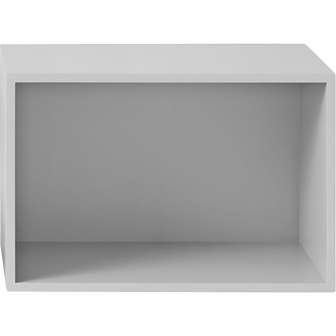 Muuto - Stacked 2.0 met Achterwand - groß - lichtgrijs - 4 - 6 Wochen