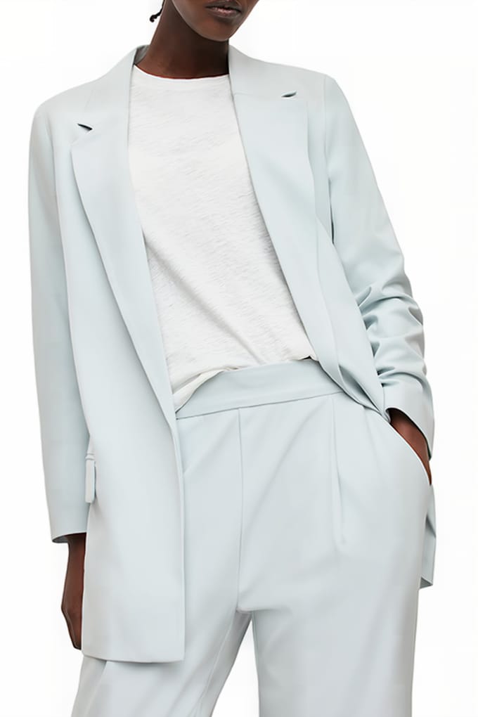 AllSaints Aleida Tri Blazer Iced Blue Taglia: 40 | Blazers Outlet | Donna | Blu