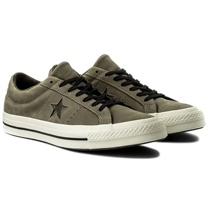 Converse One Star Mode Casual Leer Lage Top Canvas Schoenen Camouflage Print Unisex Sneakers 159581C 41 white