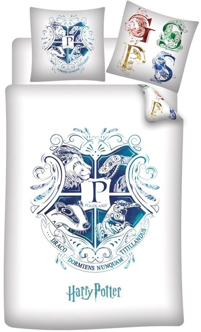 Harry Potter Dekbedovertrek Magic - Eenpersoons - 140 x 200 cm + 63 x 63 cm - Polyester