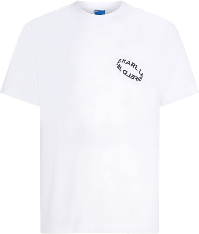 Karl Lagerfeld Jeans Reg Multi Ring T-shirt Met Korte Mouwen Wit M Man