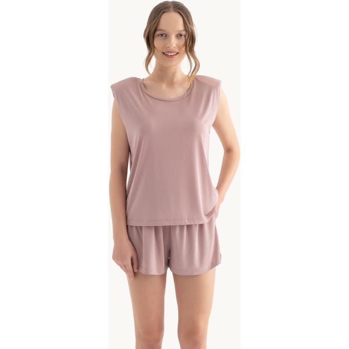Ronde Hals Ongelokt Mouwloos Tanktop