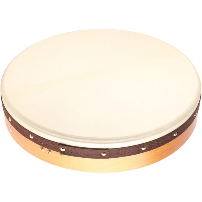 Handtrommel 18 Inch Super Groot Stevig Duurzaam Iers Schapenvacht Slag Muziek Speel Instrument white
