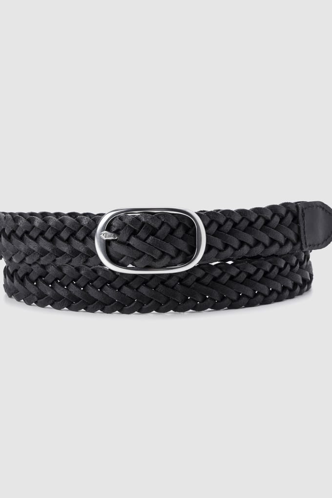 Levi's Charlie Braid Belt Black Taglia: 60 | Cinture Outlet | Donna | Nero