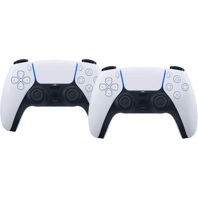 Sony PlayStation 5 DualSense Draadloze Controller Wit Duo Pack