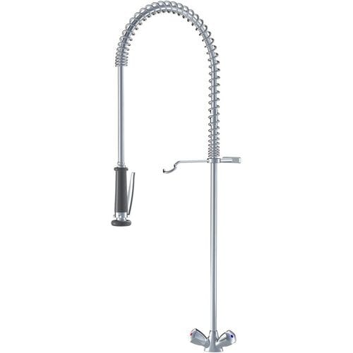 KWC Gastro two-handle sink mixer with dishwashing spray for professional kitchen K.24.41.60.000C06