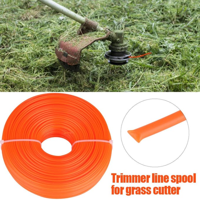 2.4mm Trimmerlijn Nylon Koord Draad Rond Snoer Benzine Grastrimmer 100 meters