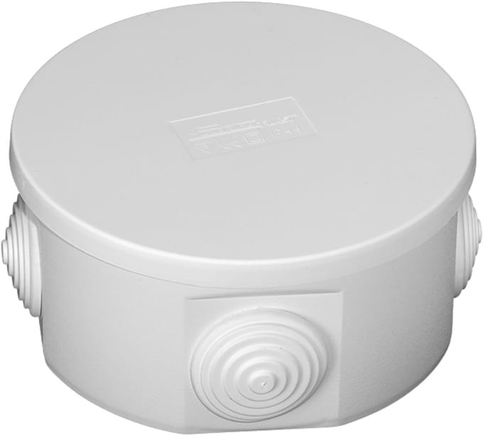 Tim PO-100 Serie - Hermetische Opbouwdoos - 100mm - IP44 - Grijs