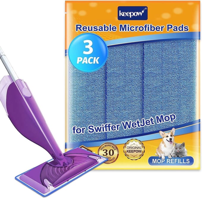 Startkit voor Swiffer WetJet | Wasbare en Herbruikbare Wisdoekjes | 3 Stuks