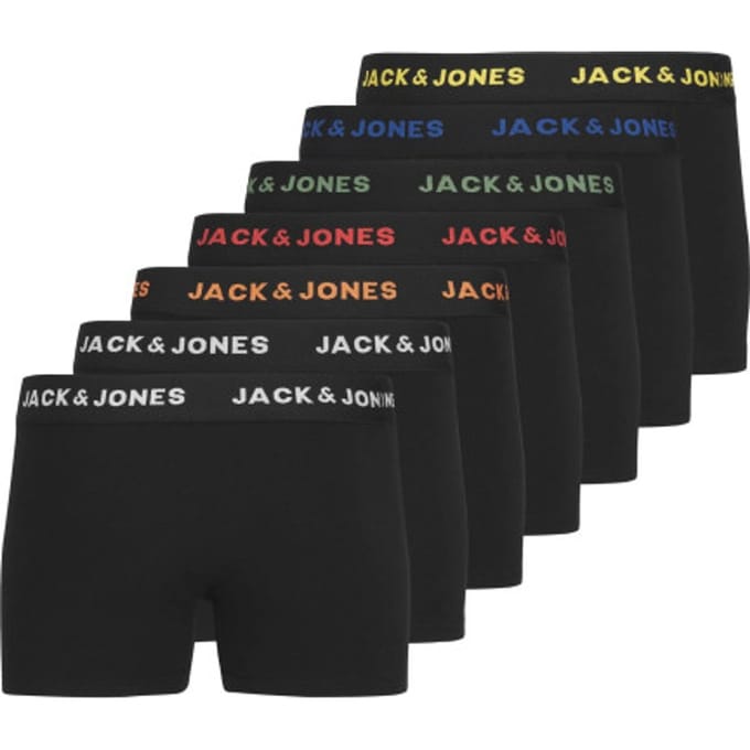 JACK & JONES- JACBASIC TRUNKS 7 PACK NOOS JNR - Jongens - Trunks