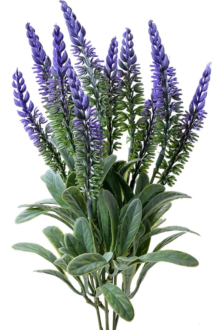 Clayre & Eef Kunstbloem Lavender 36 cm Paars Kunststof